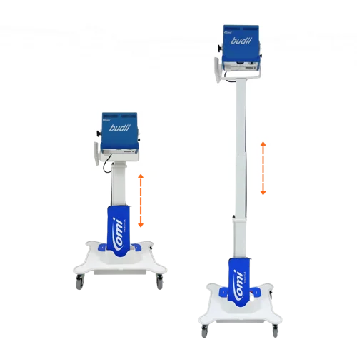 omiVista Budii electric mobile flip stand