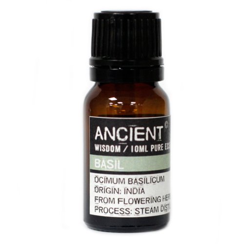 Bottle 10ml basil essential oil