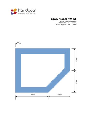 Piscina de bolas 250x200x60 cm