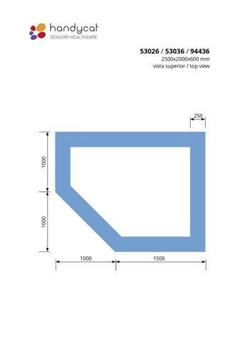 Piscina de bolas 250x200x60 cm