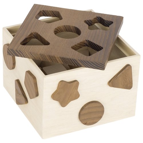 Caixa classificadora de formes, natural