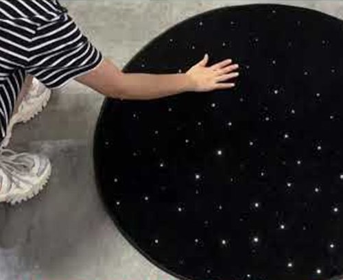 Round carpet fiber optic ø95cm sensory motivation