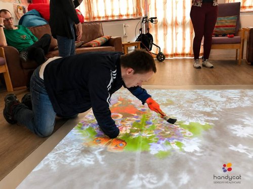 omiVista+ Install · Editable interactive floor and table projection system